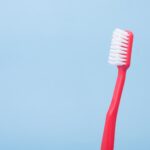red toothbrush